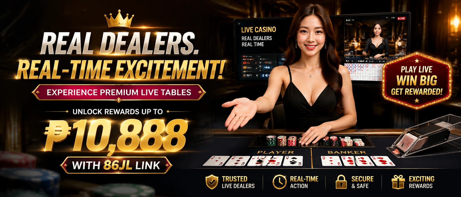 86JL live casino table preview
